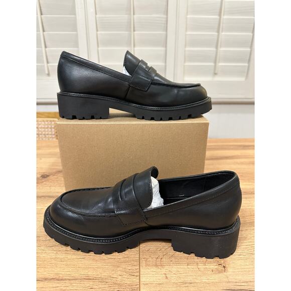 Vagabond Kenova Penny Loafers Black Leather Size 9 US 39 EU NWOB Preppy Chunky - Picture 9 of 13